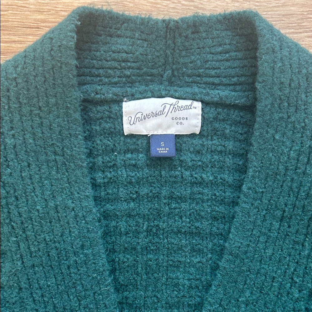 Universal Thread Forest Green Button-Up Cardigan - Picture 2 of 2